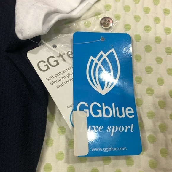 GG BLUE - WOMEN’S DYLAN SHORT SLEEVE ATHLETIC TOP COLOR BLOCK NWT - Picture 6 of 11